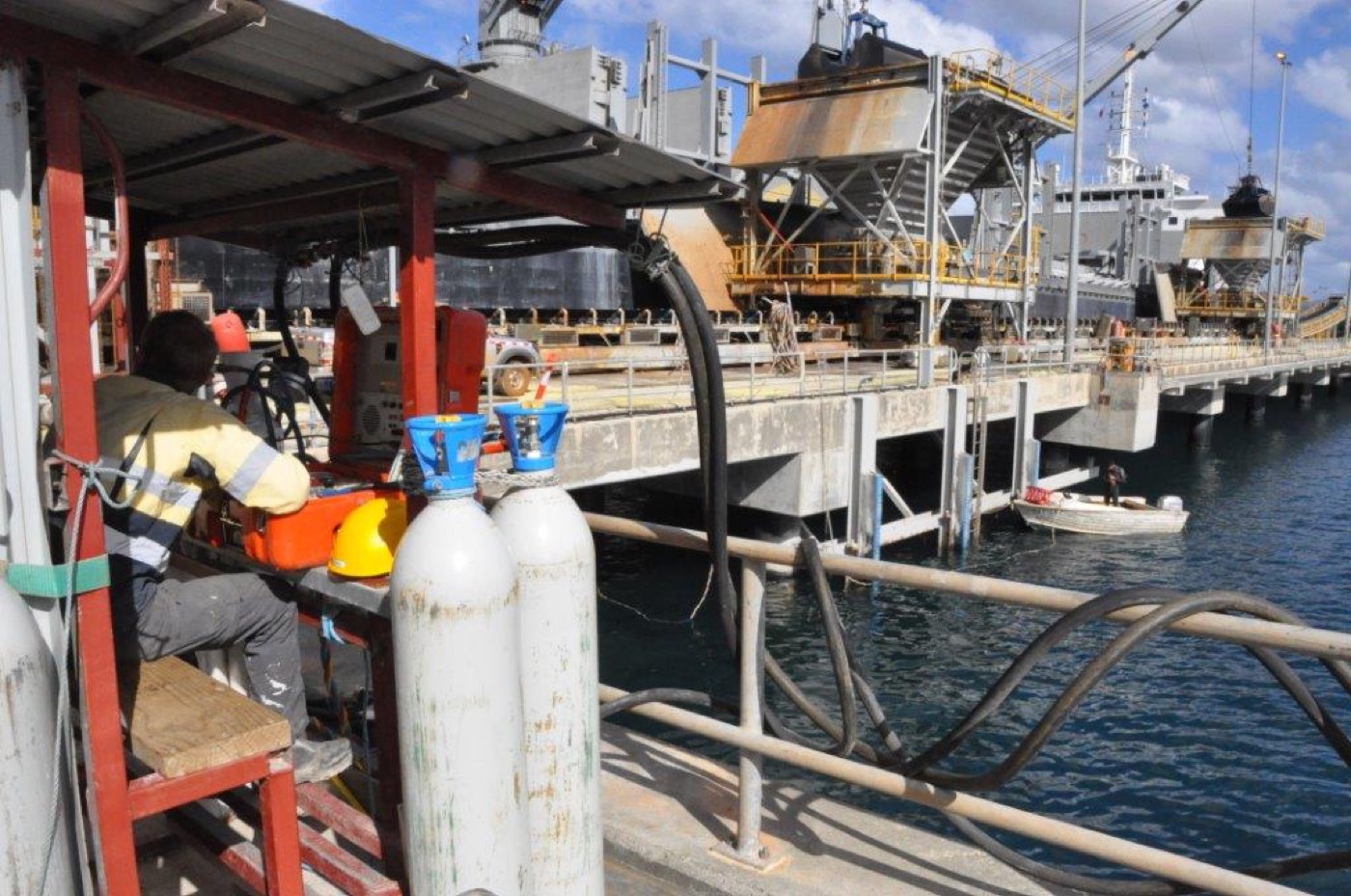 DRAGAGE Air-lift Port de GORO — ETSM Nouvelle-Calédonie 1